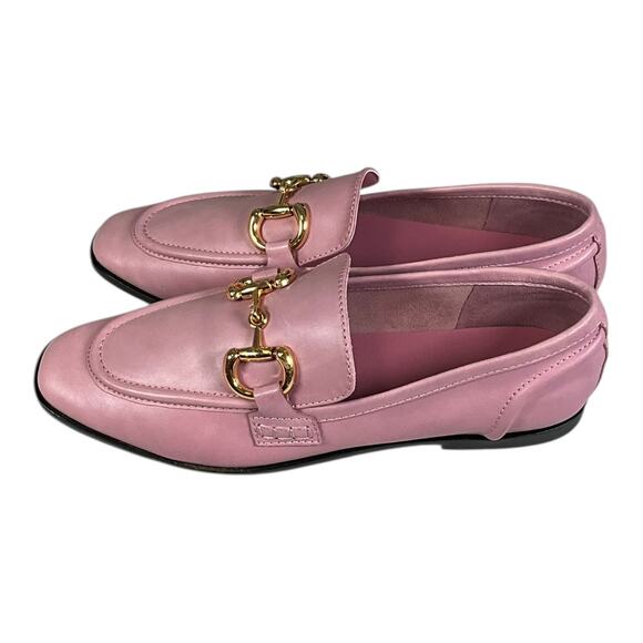 Jeffrey Campbell Pink Loafers with Gold Bit Hardware – Women’s Size 8 – New - Picture 7 of 10